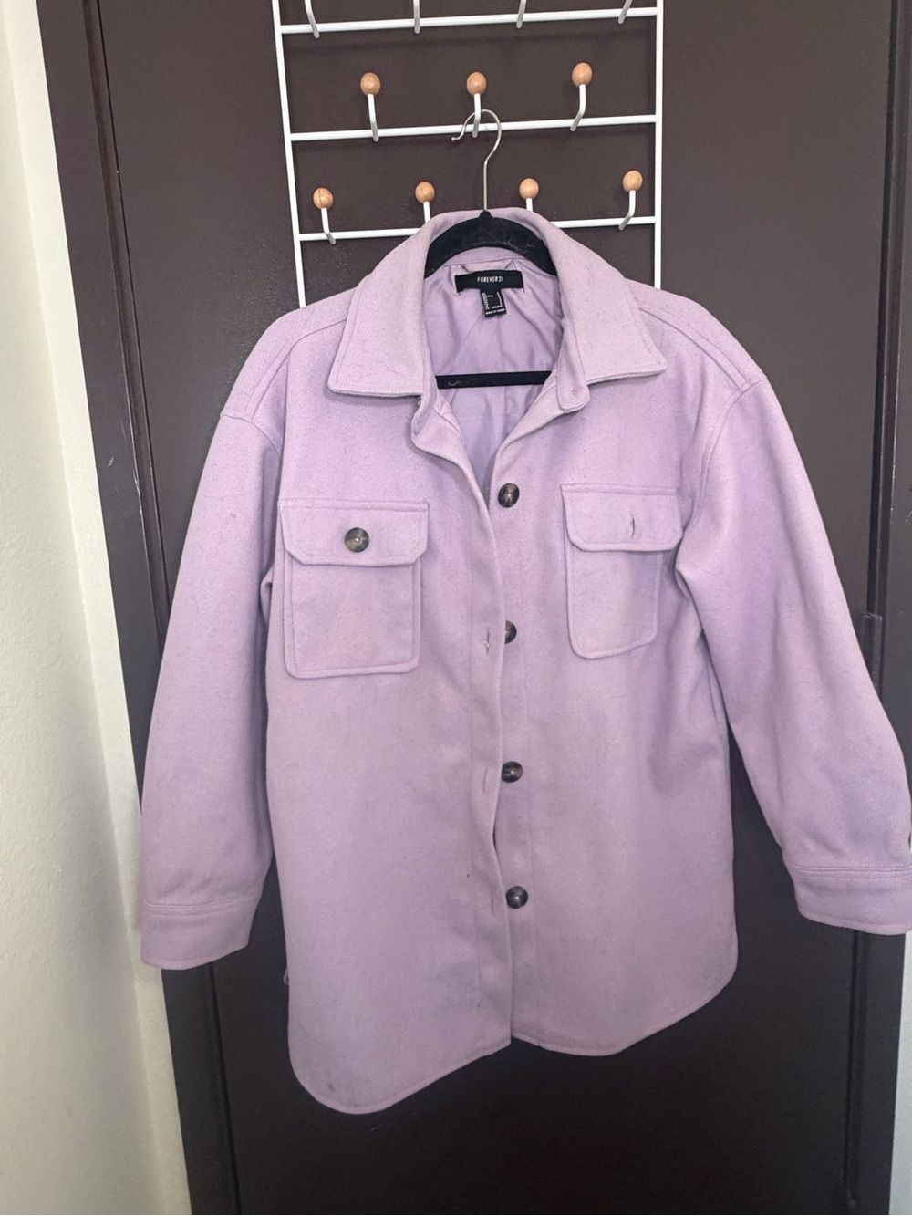 Forever 21 Lilac Jacket size SMALL cropped